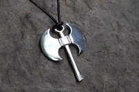 PEWTER Ancient axe pendant - large Photo